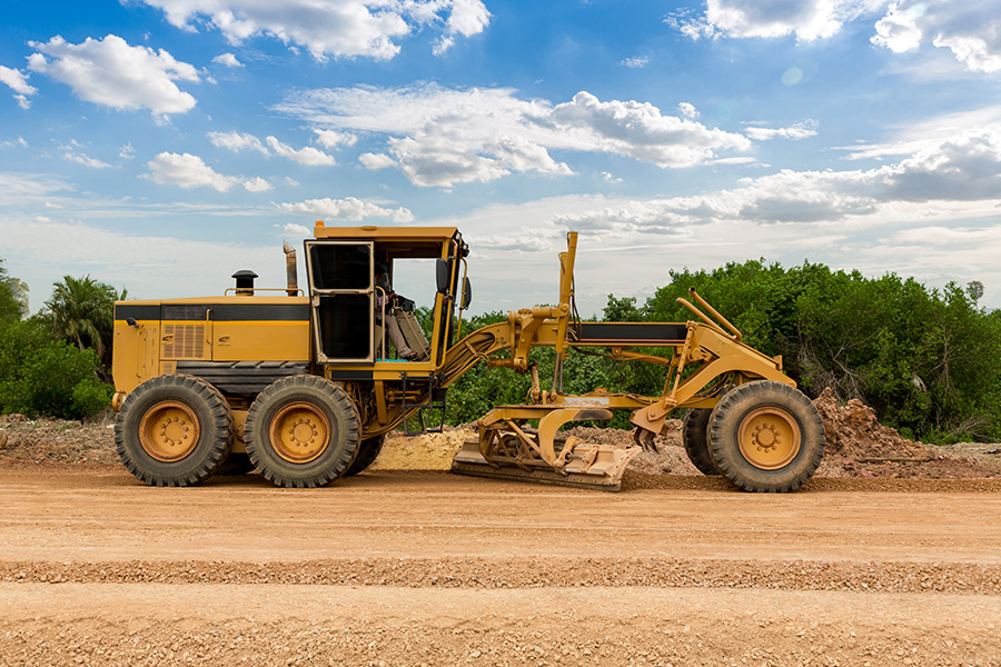 Large grading machine